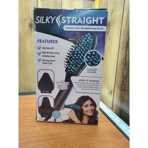 New Silky Straight Ceramic Hair Straightening Brush